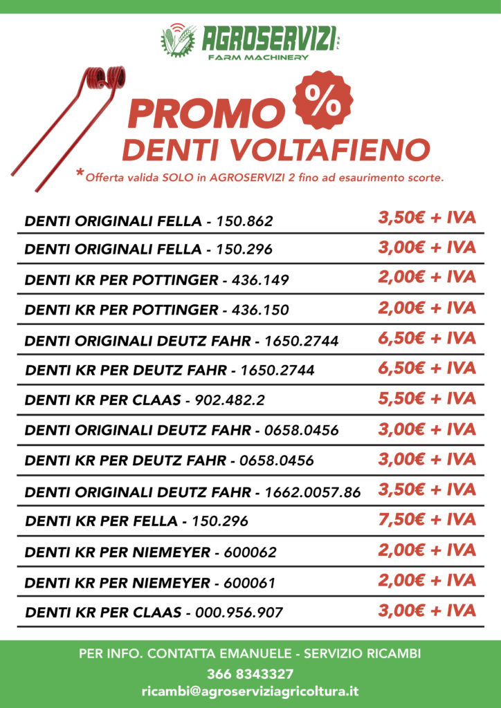 offerta denti voltafieno Agroservizi 2